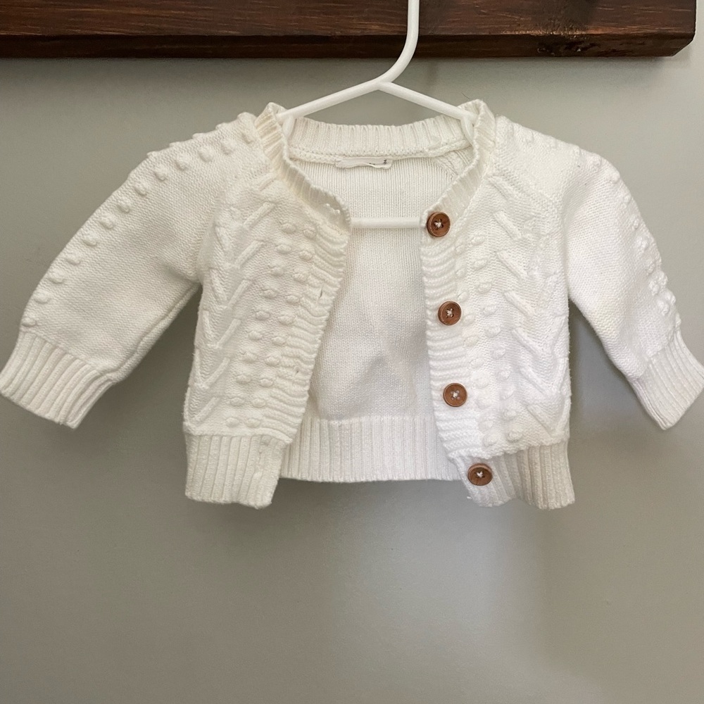 Jamie Kay Organic Cotton Knit Sweater // Size 0-3 Months